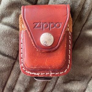Zippo Leather Pouch with Snap Closure